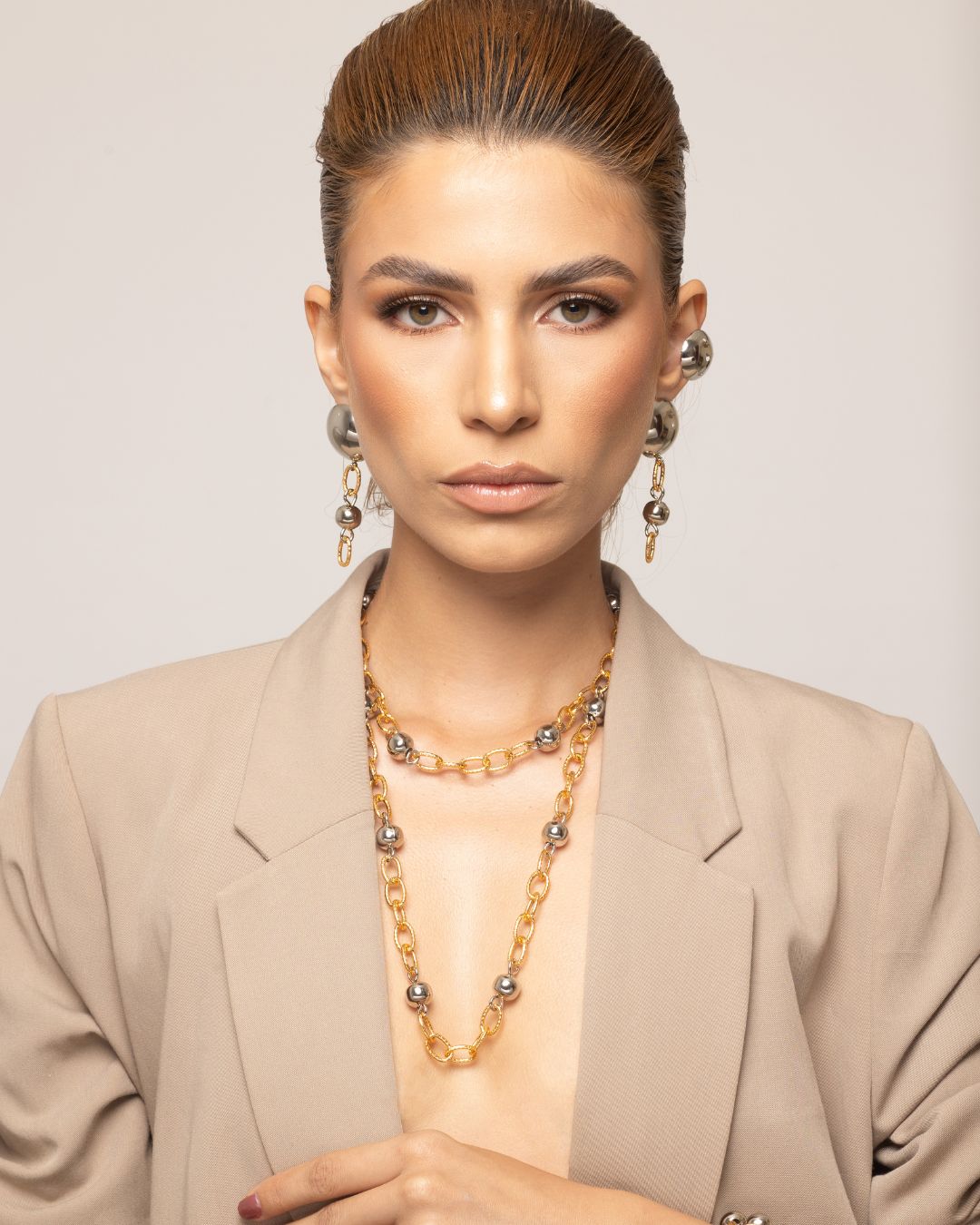 Set inefable: Collar +aretes +earcuff + brazalete