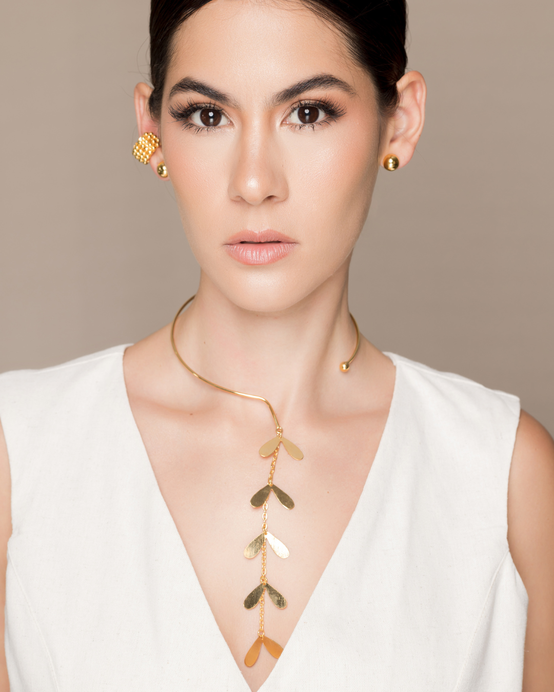 Choker largo corazón