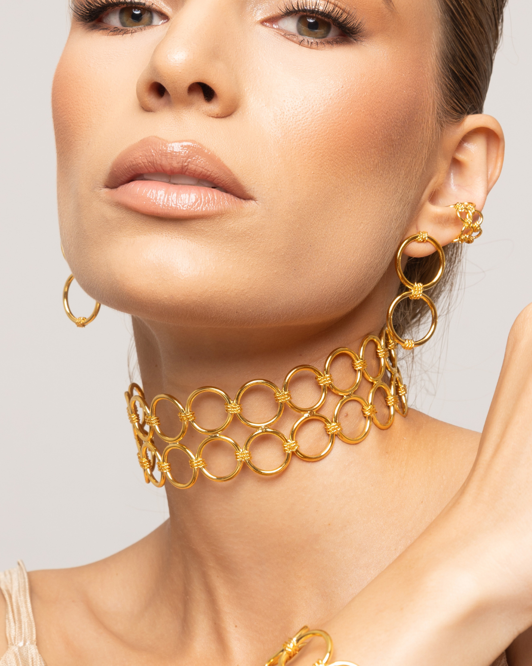 Choker doble silueta
