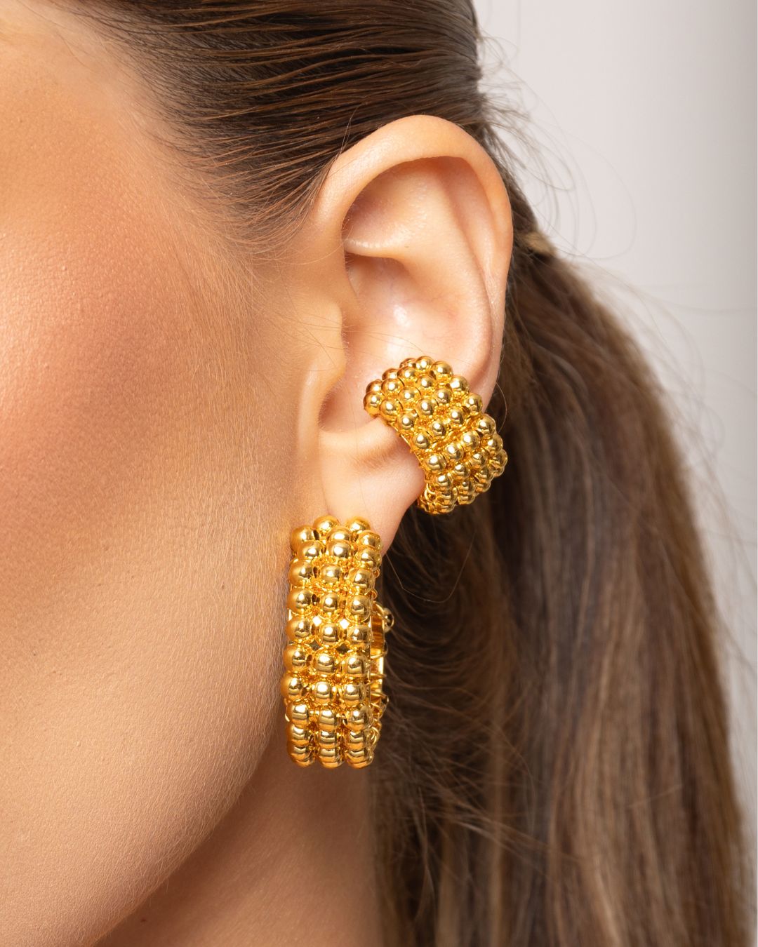 Set candongas + earcuff