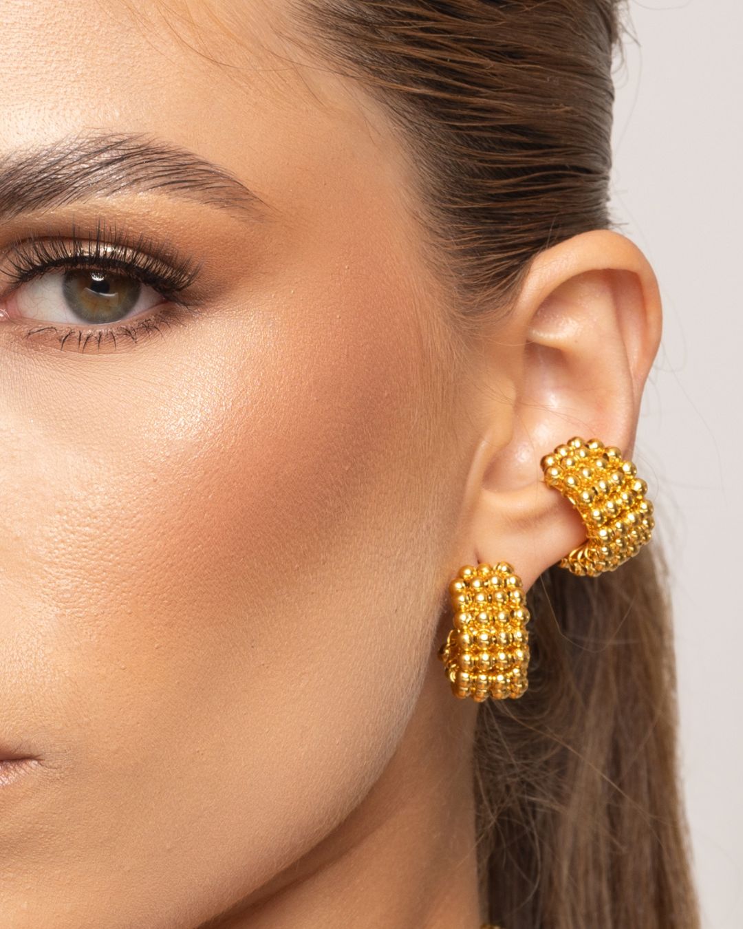 Set candongas + earcuff