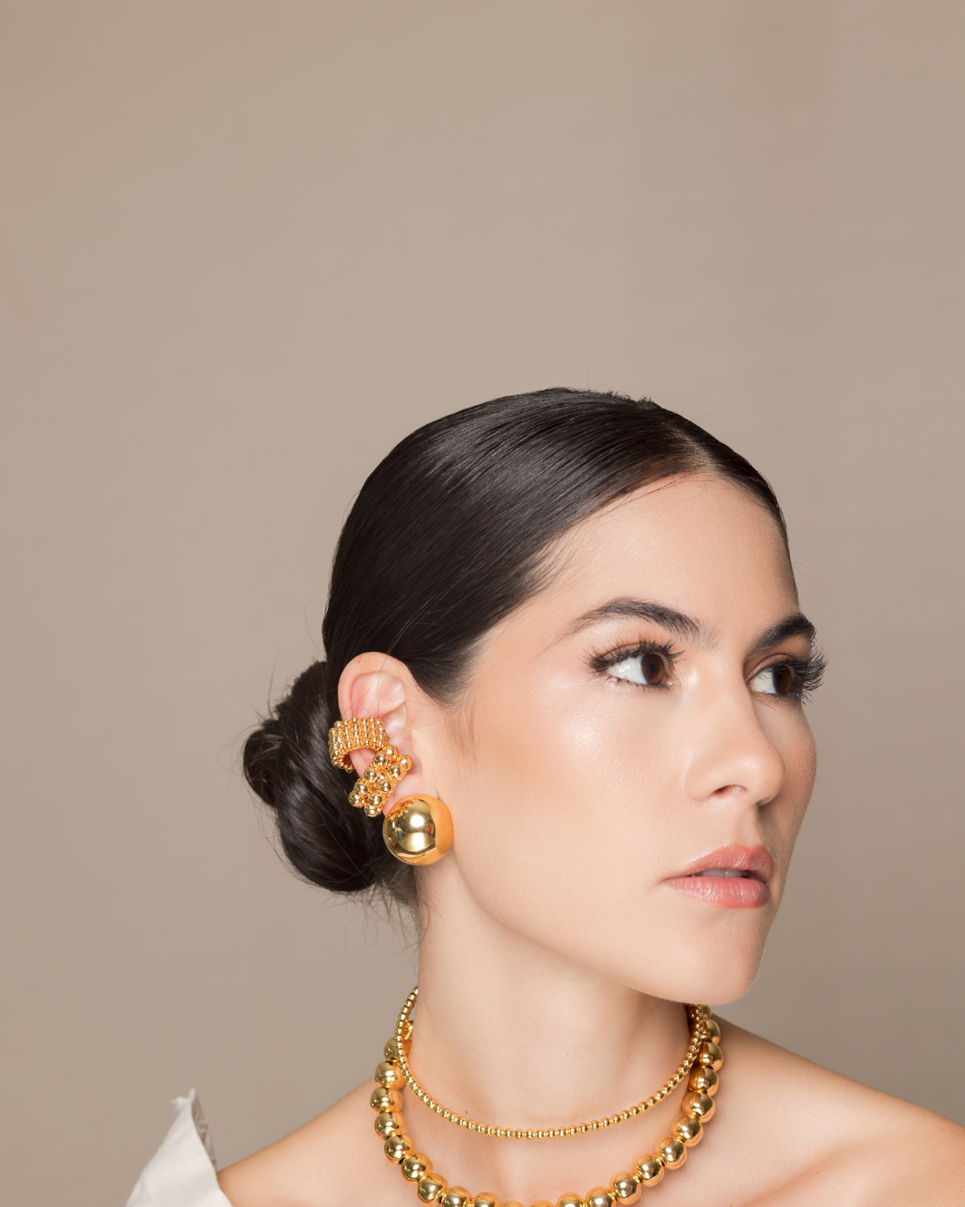 Set Fatima choker bolas + choker balín sencillo + topos + 1earcuff.