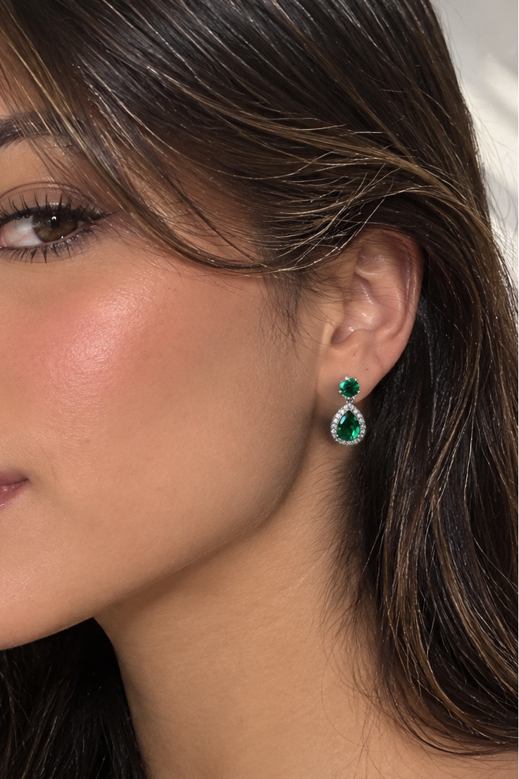 aretes palai esmeralda